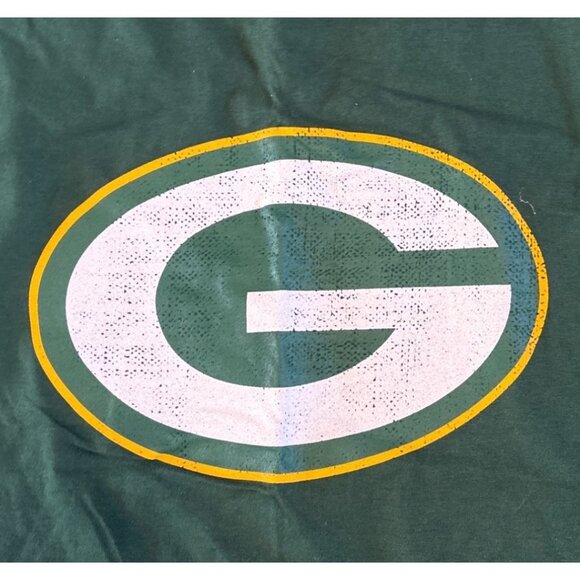 Green Bay Packers Logo T-Shirt L Jerzees Green 100% Cotton Bud Light - Picture 2 of 8